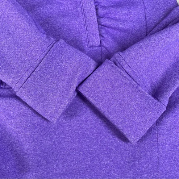 Athleta Rishi Jacket Yoga Hoodie Size M Medium Purple 59006 Hoody Zip Front L/S - Picture 9 of 10